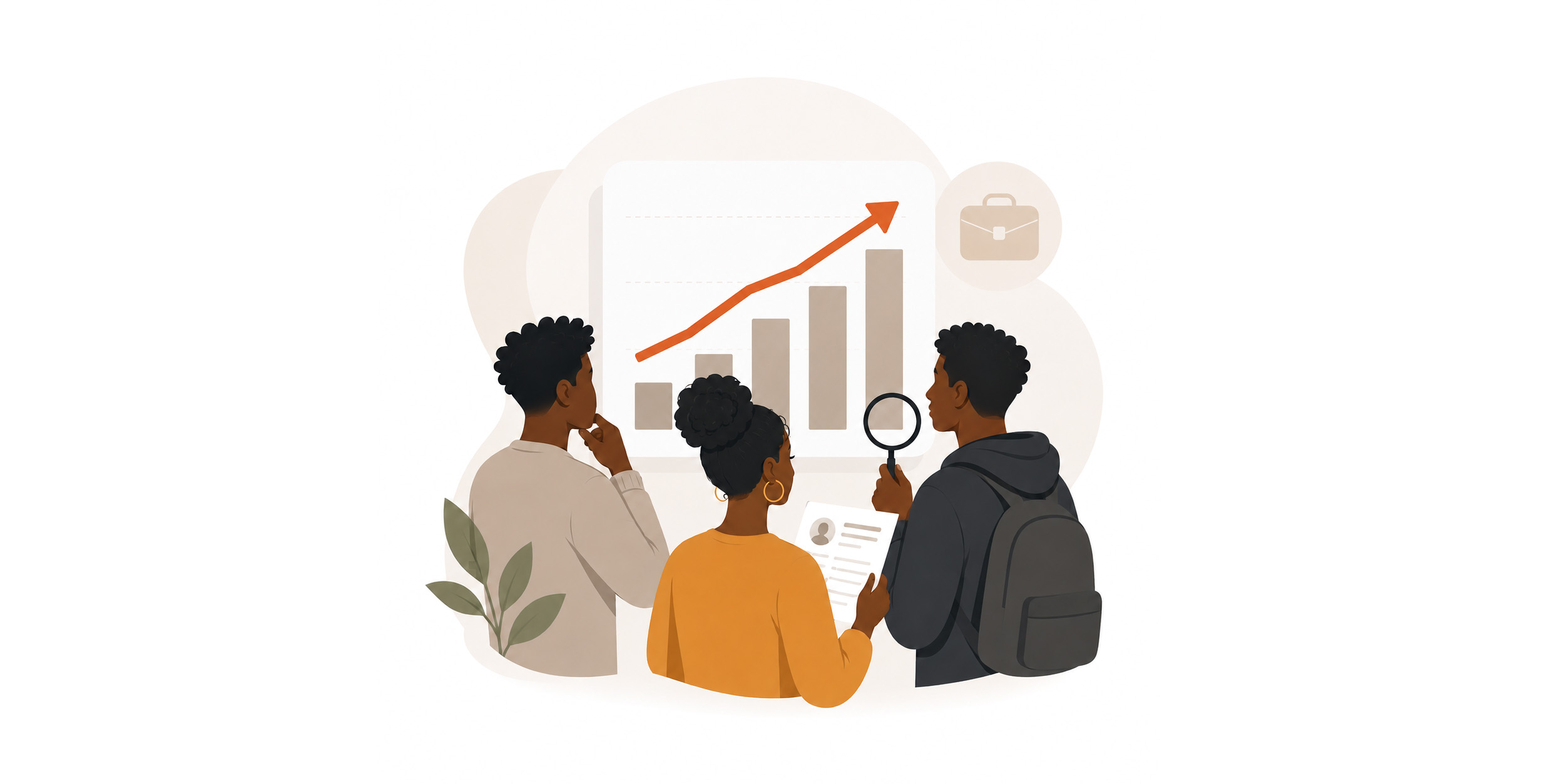 Illustration representing rising unemployment rates