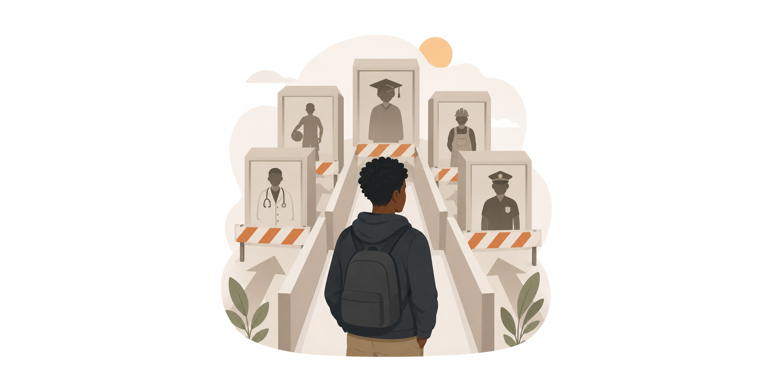 Illustration representing societal stereotypes
